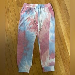 Colorful Tie-Dye Women’s Jogger Sweatpants Size Large
